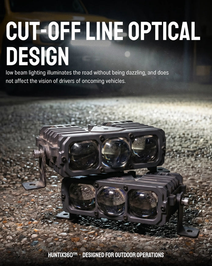 Huntix360™ 75W LED Off-Road Spotlights (Super Bright 5500K, Waterproof)